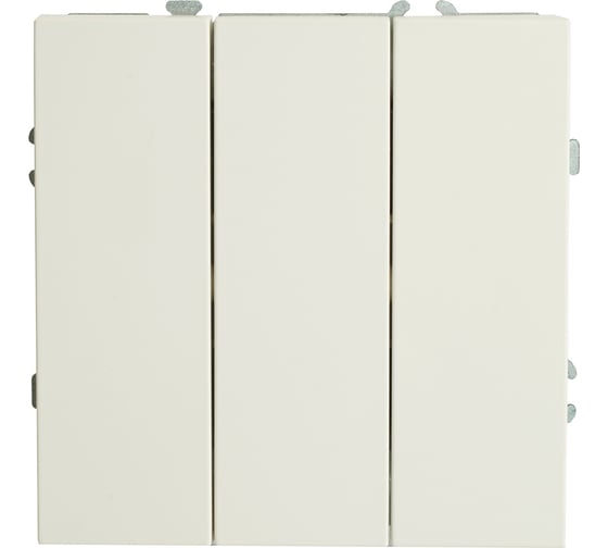 Выключатель 3-клавишный (механизм) STEKKER 250В, 10А, серия Эмили, RSW10-5108-01, белый фарфор, soft touch, 49870