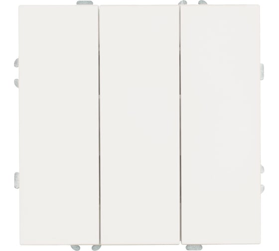 Выключатель 3-клавишный (механизм) STEKKER 250В, 10А, серия Эмили, RSW10-5108-01, белый фарфор, soft touch, 49870