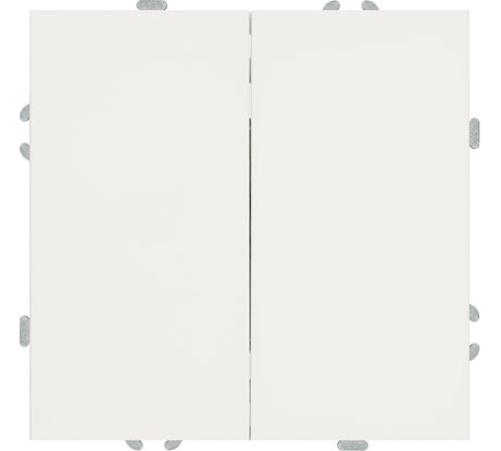 Выключатель 2-клавишный (механизм) STEKKER 250В, 10А, серия Эмили, RSW10-5104-01, белый фарфор, soft touch, 49866