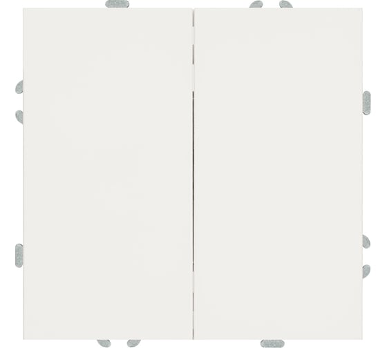 Выключатель 2-клавишный (механизм) STEKKER 250В, 10А, серия Эмили, RSW10-5104-01, белый фарфор, soft touch, 49866 1