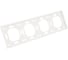 Рамка STEKKER PFR00-5004-01 4-местная, серия Эмили, белый фарфор, soft touch, 49887 2