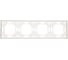 Рамка STEKKER PFR00-5004-01 4-местная, серия Эмили, белый фарфор, soft touch, 49887 4