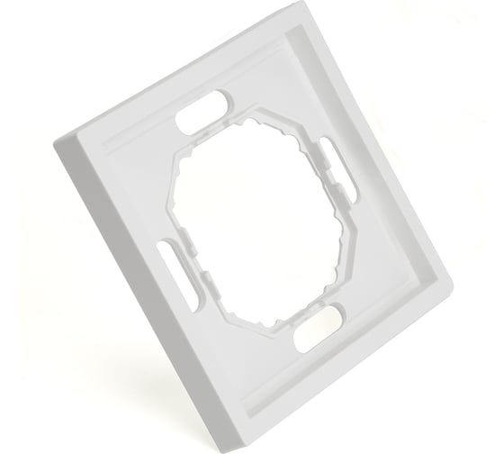 Рамка STEKKER PFR00-5001-01 1-местная, серия Эмили, белый фарфор, soft touch, 49884