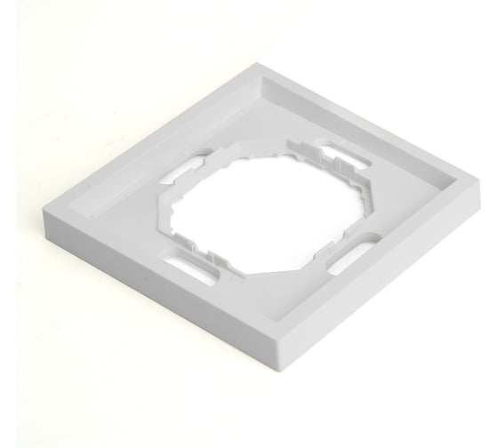 Рамка STEKKER PFR00-5001-01 1-местная, серия Эмили, белый фарфор, soft touch, 49884
