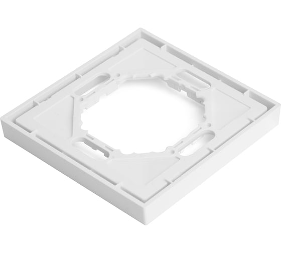 Рамка STEKKER PFR00-5001-01 1-местная, серия Эмили, белый фарфор, soft touch, 49884