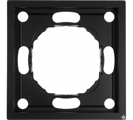 Рамка STEKKER PFR00-5001-05 1-местная, серия Эмили, черный уголь, soft touch, 49858