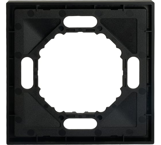 Рамка STEKKER PFR00-5001-05 1-местная, серия Эмили, черный уголь, soft touch, 49858