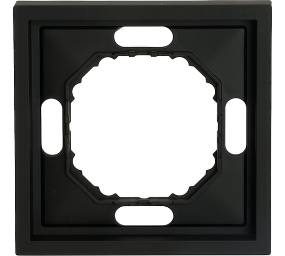 Рамка STEKKER PFR00-5001-05 1-местная, серия Эмили, черный уголь, soft touch, 49858