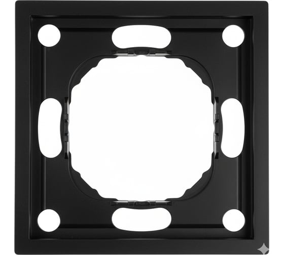 Рамка STEKKER PFR00-5001-05 1-местная, серия Эмили, черный уголь, soft touch, 49858 1