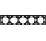 Рамка STEKKER PFR00-5005-05 5-местная, серия Эмили, черный уголь, soft touch, 49862 1