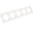 Рамка STEKKER PFR00-5005-01 5-местная, серия Эмили, белый фарфор, soft touch, 49888 2