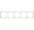 Рамка STEKKER PFR00-5005-01 5-местная, серия Эмили, белый фарфор, soft touch, 49888 4