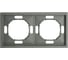 Рамка STEKKER PFR00-5002-10 2-местная, серия Эмили, платиново-серый, soft touch, 49963 1