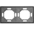 Рамка STEKKER PFR00-5002-10 2-местная, серия Эмили, платиново-серый, soft touch, 49963 4