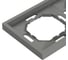 Рамка STEKKER PFR00-5002-10 2-местная, серия Эмили, платиново-серый, soft touch, 49963 5