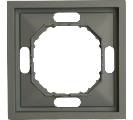 Рамка STEKKER PFR00-5001-10 1-местная, серия Эмили, платиново-серый, soft touch, 49962