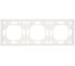 Рамка STEKKER PFR00-5003-01 3-местная, серия Эмили, белый фарфор, soft touch, 49886 1