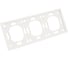 Рамка STEKKER PFR00-5003-01 3-местная, серия Эмили, белый фарфор, soft touch, 49886 2