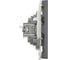 Розетка компьютерная 1-местная RJ-45 (механизм) STEKKER, серия Эмили, RST00-5117-10, платиново-серый, soft touch, 49951 3