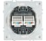 Розетка компьютерная 2-местная RJ-45 (механизм) STEKKER серия Эмили, RST00-5111-01, белый фарфор, soft touch, 49874 5
