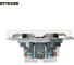 Розетка компьютерная 2-местная RJ-45 (механизм) STEKKER серия Эмили, RST00-5111-01, белый фарфор, soft touch, 49874 10
