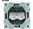 Розетка компьютерная 2-местная RJ-45 (механизм) STEKKER серия Эмили, RST00-5111-05, черный уголь, soft touch, 49848 11