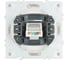 Розетка компьютерная 1-местная RJ-45 (механизм) STEKKER, серия Эмили, RST00-5117-01, белый фарфор, soft touch, 49873 5