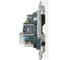 Розетка TV + компьютерная RJ-45 (механизм) STEKKER серия Эмили, RST00-5106-01, белый фарфор, soft touch, 49872 4