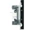 Розетка TV + компьютерная RJ-45 (механизм) STEKKER RST00-5106-05, серия Эмили, черный уголь, soft touch, 49846 3