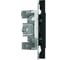 Розетка TV + компьютерная RJ-45 (механизм) STEKKER RST00-5106-05, серия Эмили, черный уголь, soft touch, 49846 4