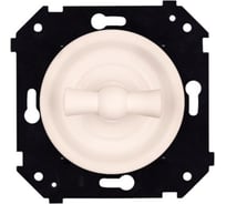 Выключатель 2-клавишный Bironi (скрытый монтаж), Песочное золото матовый B3-202-24M