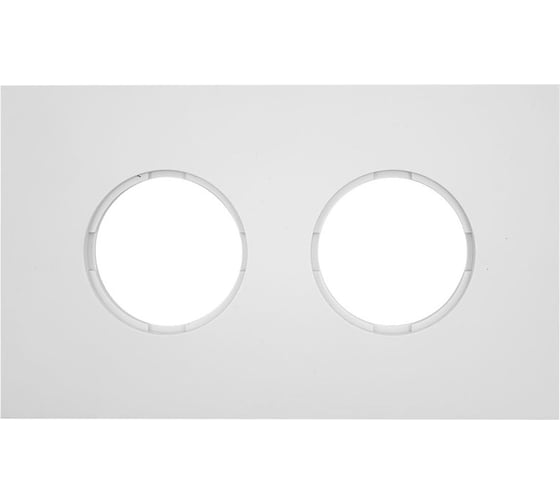 Рамка 2 постовая Bironi скрытый монтаж, Шедель Бриз, пластик, цвет Белый матовый BF6-620-21M 1