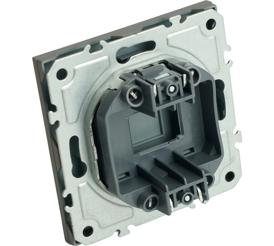Заглушка (механизм) STEKKER серия Эмили, платиново-серый, soft touch, RST00-5116-10, 49961