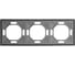 Рамка STEKKER PFR00-5003-10 3-местная, серия Эмили, платиново-серый, soft touch, 49964 4