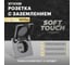 Розетка 1-местная STEKKER с крышкой с защ. штор, с/з, 250В, 16А, серия Эмили, RST16-5112-10, платиново-серый, soft touch, 49959 2
