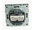 Розетка компьютерная STEKKER 2-местная RJ-45 (механизм), серия Эмили, RST00-5111-10, платиново-серый, soft touch, 49952 5