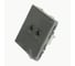 Розетка компьютерная STEKKER 2-местная RJ-45 (механизм), серия Эмили, RST00-5111-10, платиново-серый, soft touch, 49952 10