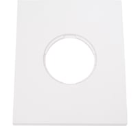 Рамка 1 постовая Bironi скрытый монтаж, Шедель Бриз, пластик, цвет Белый матовый BF6-610-21M