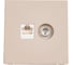 Розетка двойная ТВ + компьютерная RJ45, кат. 5Е Systeme Electric ArtGallery Песочный GAL001289 3