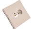Розетка двойная ТВ + компьютерная RJ45, кат. 5Е Systeme Electric ArtGallery Песочный GAL001289 4