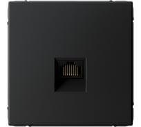 Розетка компьютерная RJ45, кат. 6A, Systeme Electric ArtGallery Карбон, механизм GAL001086