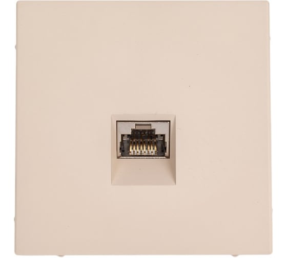 Розетка компьютерная RJ45, кат. 6A, Systeme Electric ArtGallery Песочный механизм GAL001286 1