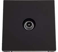 TV Розетка оконечная Systeme Electric ArtGallery Карбон 1DB, механизм GAL001091