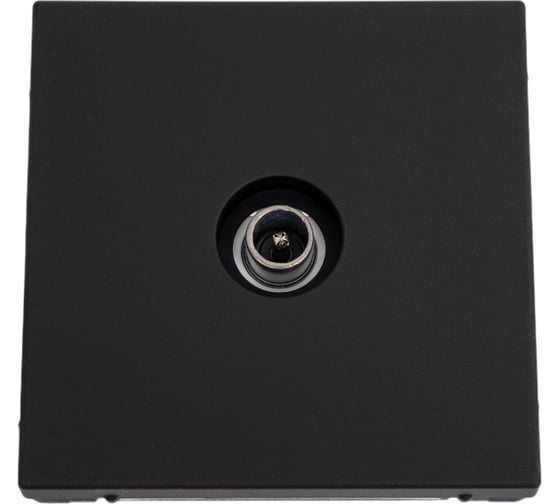 TV Розетка оконечная Systeme Electric ArtGallery Карбон 1DB, механизм GAL001091 1