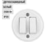 Выключатель 2-клавишный открытой установки TDM ELECTRIC IP20 10А белый "Ретро" SQ1806-0509 2