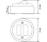 Выключатель 2-клавишный открытой установки TDM ELECTRIC IP20 10А белый "Ретро" SQ1806-0509 3