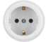 Розетка 2П+З открытой установки IP20 16А белая "Ретро" TDM ELECTRIC SQ1806-0527 1