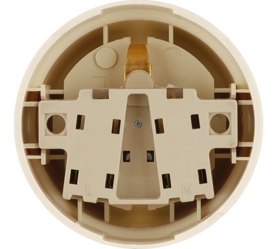 Розетка 2П+З открытой установки TDM ELECTRIC IP20 16А слоновая кость "Ретро" SQ1806-0528