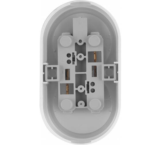 Розетка двойная 2П открытой установки TDM IP20 10А белая "Ретро" SQ1806-0529