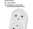Розетка двойная 2П открытой установки TDM ELECTRIC IP20 10А белая "Ретро" SQ1806-0529 4